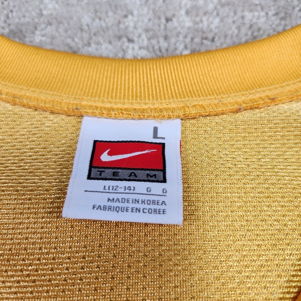 WVU Mountaineers Jersey Women Large Nike Tavon Austin Yellow Dri Fit NCAA - Picture 4 of 11